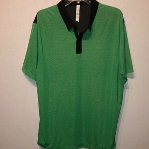 Lululemon Mens Metal Vent Tech Polo Size XL Green